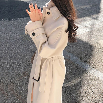 Sophie | Manteau Long en Laine Coupe Ample pour une Élégance Automnale Féminine lunnav