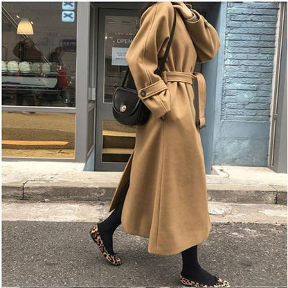 Sophie | Manteau Long en Laine Coupe Ample pour une Élégance Automnale Féminine lunnav