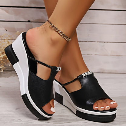 Fashion™ | Sandales femme compensées ultra-légères et chic pour l’été