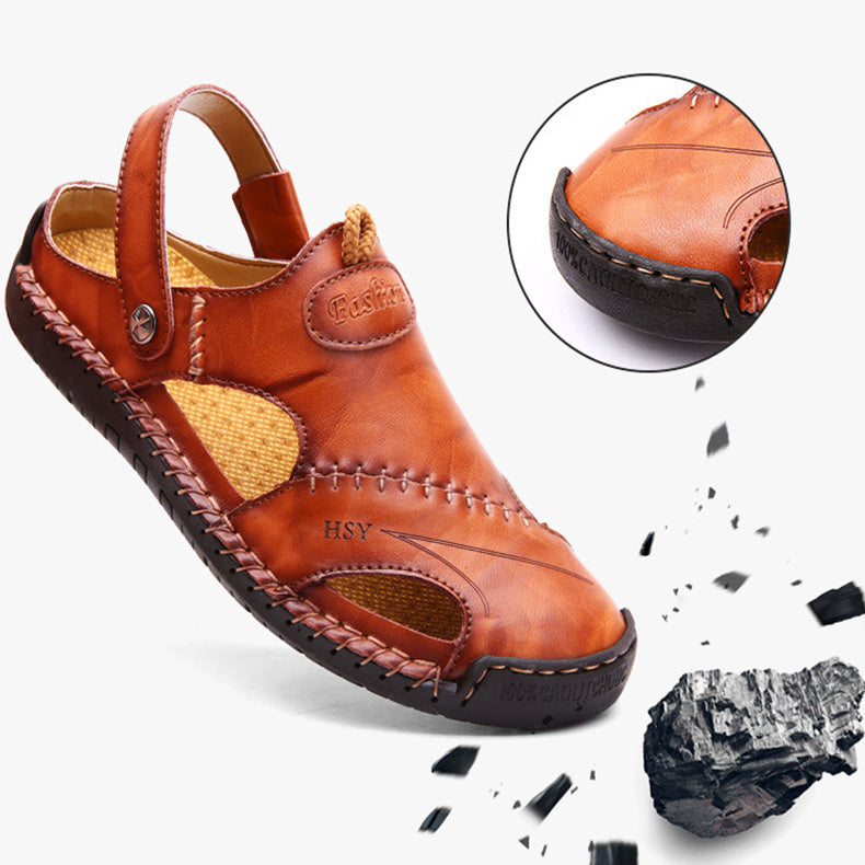 HSY™ | Sandales homme orthopédiques faites à la main : confort et maintien exceptionnel
