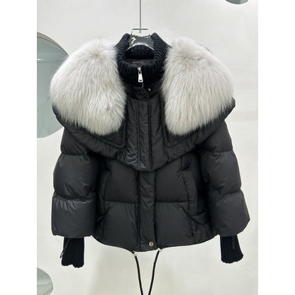 Élégance et chaleur réunies dans la Luxuriose™ jacket femme, vue en action.